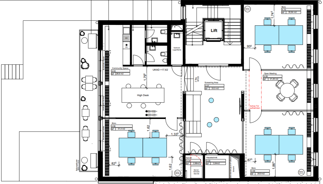 Grundriss 4. Obergeschoss